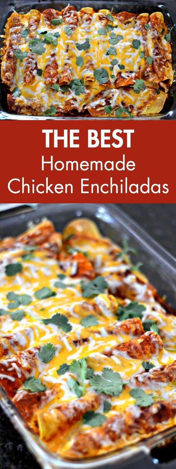 The Best Homemade Chicken Enchiladas - Peanut Butter Runner