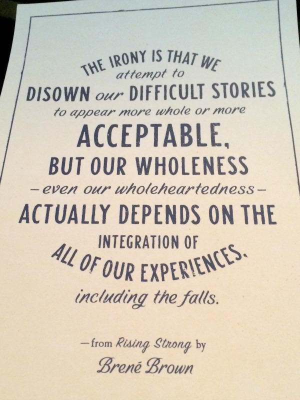 Rising Strong with Brene Brown